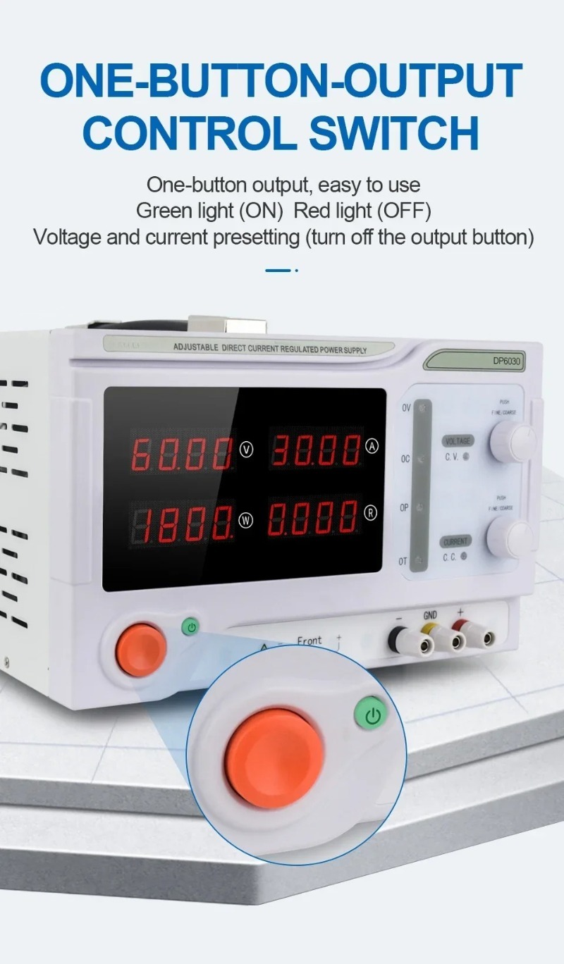 1800w Digital Switch 60V 30A 2 - огляд і ціна High Power 60V 20A Bench Power Supply